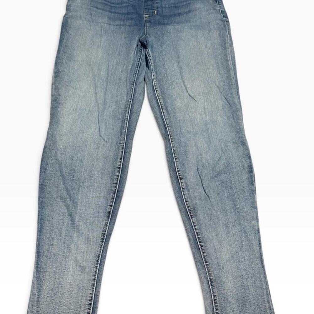 Maurices Super High Rise Skinny Jeans XL Bermuda Blue Wash